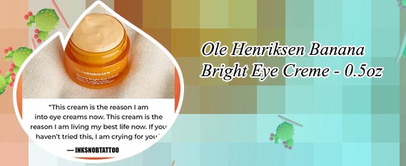 Banana bright eye cream before and after