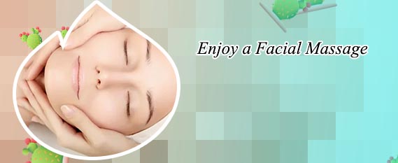 Facial massage for bloated face