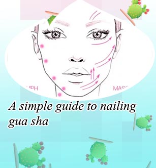 Gua sha face directions