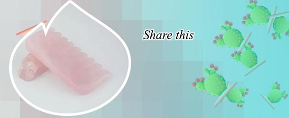 Real rose quartz gua sha