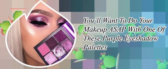Violet eyeshadow
